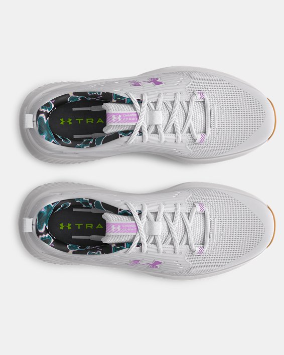 Women's UA Commit 4 Printed Training Shoes in Gray image number 2